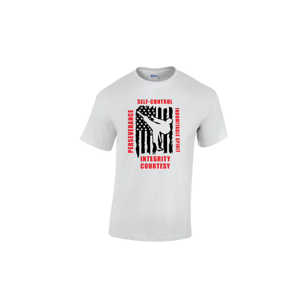 American Pride Taekwondo Values" T-Shirt